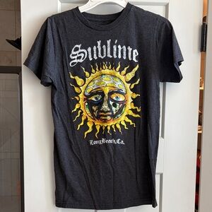Target Black Sublime Short Sleeve Tee with Yellow Sun Graphic
